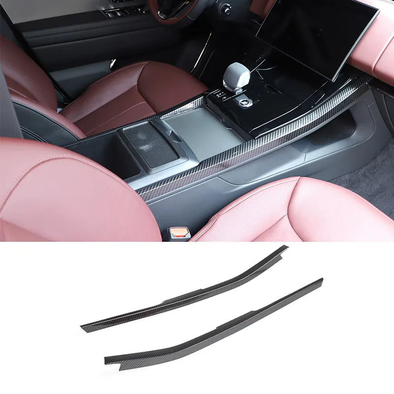 ABS Carbon Fiber/Car Center Console Side Trim For Land Rover Range Rover Sport 2023 2024