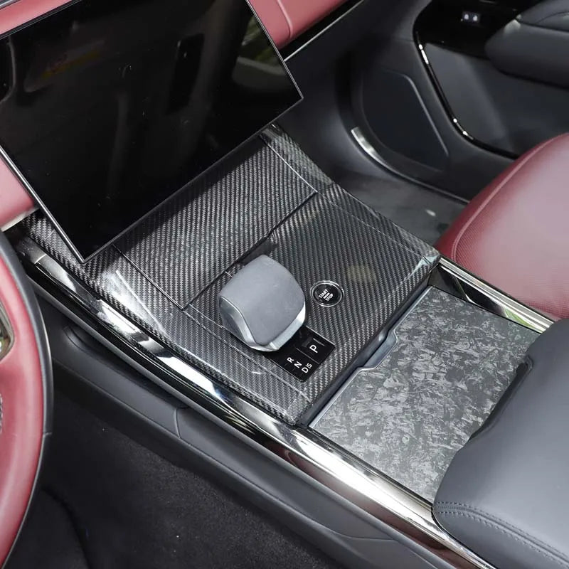 Real carbon fiber Gear shift centre console cover For Range Rover Sport L461 2024 +