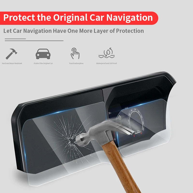 Navigation Screen Protector Protective Interior for  Toyota Land Cruiser 250 2024 1958 Prado LC250