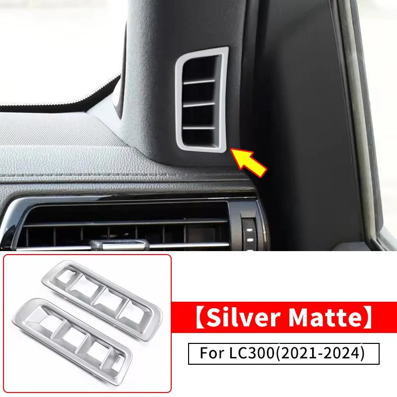 Air Conditioning Vent Decoration Protective Sticker For Toyota Land Cruiser 300 2021 2022 2024  LC300