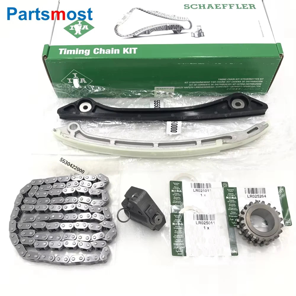 2.0L 16V Timing Chain Guide arm Crankshaft Sprocket Tensioner for Land Rover LR2 Evoque RRS LR025000 025263 025632 025264 095137