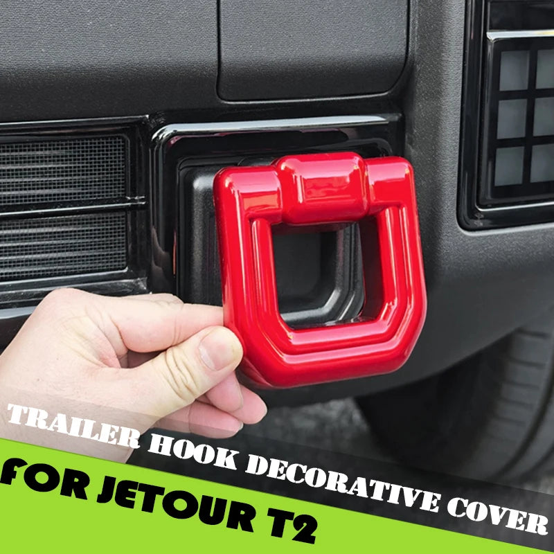 Trailer Hook Cover Plate Fit for Jetour Traveller T2 2023-2026