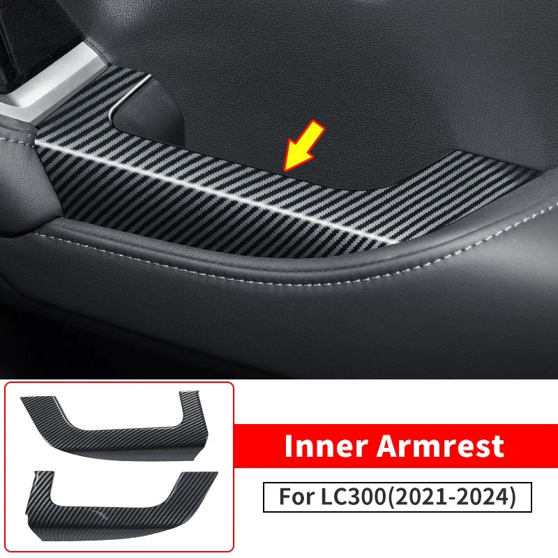 Carbon Fiber pattern Interior For Toyota Land Cruiser 300 2021-2024 2023