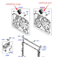 Thumbnail for ELECTRONIC FAN CONTROL MODULE FOR LAND ROVER LR2 RR EVOQUE DISCOVERY SPORT VOLVO SINGLE LR026078 LR044833 DUAL LR045248 LR100364