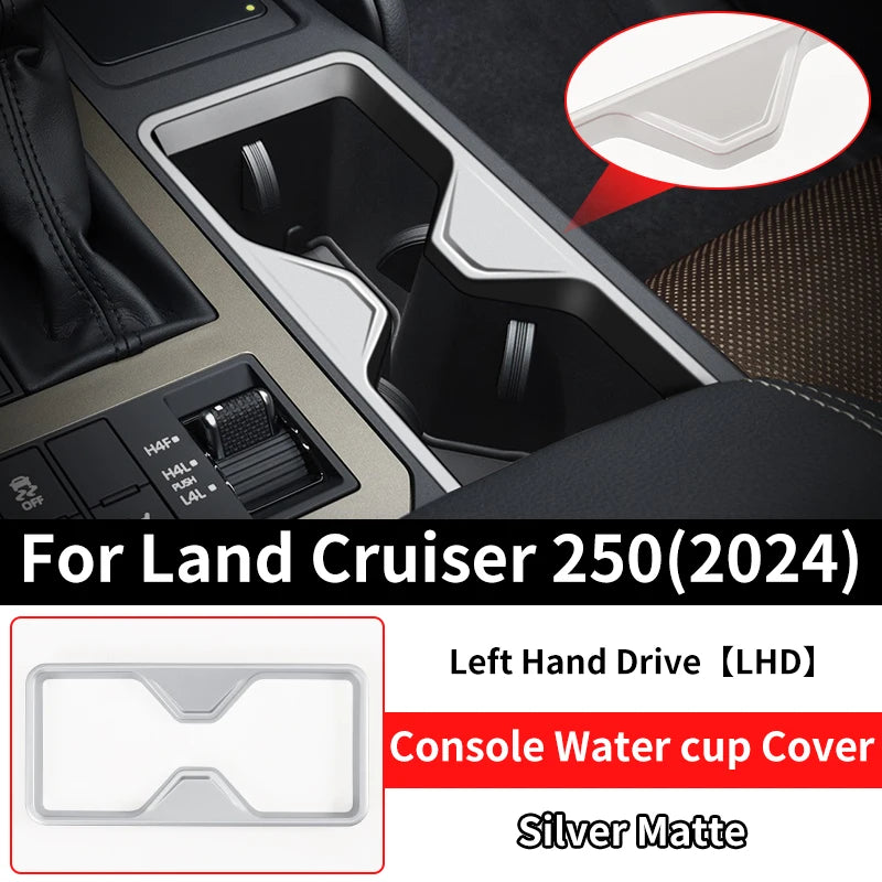 Center Console Water cup Decoration Cover For Toyota Land Cruiser 250 2024 1958 Prado LC250