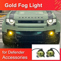 Thumbnail for Gold LED Fog Light for Land Rover Defender 90/110/130 (2020-2024)