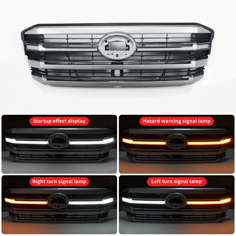 LED Light Bar Grille For Toyota Land Cruiser lc300 2021 2022 2023 2024