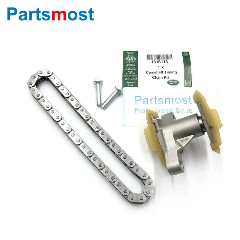 CAMSHAFT TIMING CHAIN & TENSIONER KIT FOR 2.7 3.0 DIESEL LR3 RANGE ROVER SPORT NEW DISCOVERY VELAR JAGUAR XF XJ C2S30215 1316113