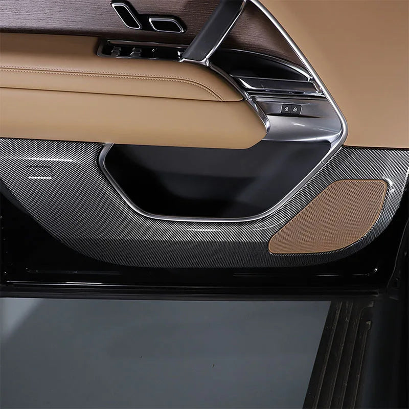 ABS Carbon Fiber Car Door Anti-kick Panel For Land Rover Range Rover Vogue 2023 2024