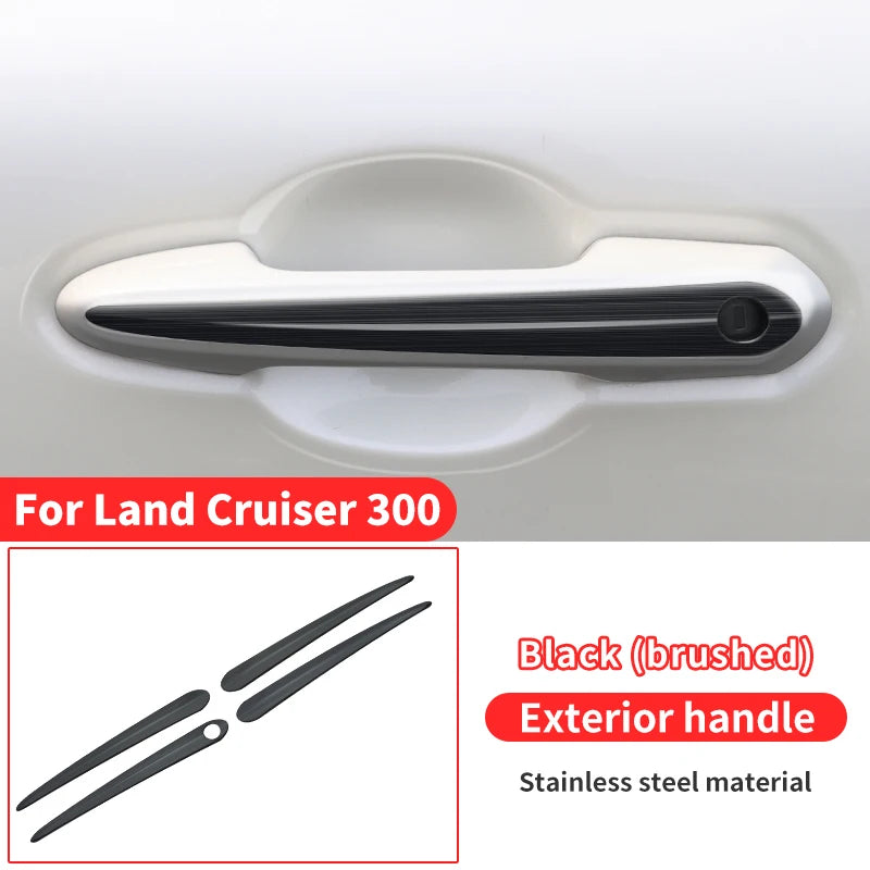 Chrome Door Handle For Toyota Land Cruiser 300 2021-2024