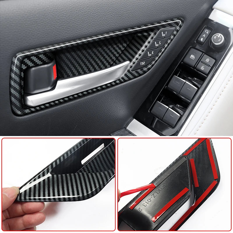 Carbon Fiber pattern Interior For Toyota Land Cruiser 300 2021-2024 2023