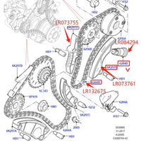 Thumbnail for 2.0 Diesel AJ200D Timing Chain Guide arm kit for RR Sport Velar Evoque LR073755 756 761 120540 124262 084294 138833 132675 32676