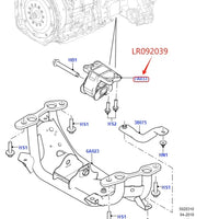 Thumbnail for REAR TRANSMISSION ENGINE MOUNT FOR LAND ROVER NEW DISCOVERY LR3 LR4 RANGE ROVER 13- RR SPORT 14- NEW DEFENDER IAF500021 LR092039