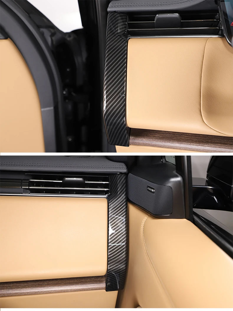 ABS Carbon Fiber Dashboard Side Decorative Panel Cover For Land Rover Range Rover Vogue L460 2023-24