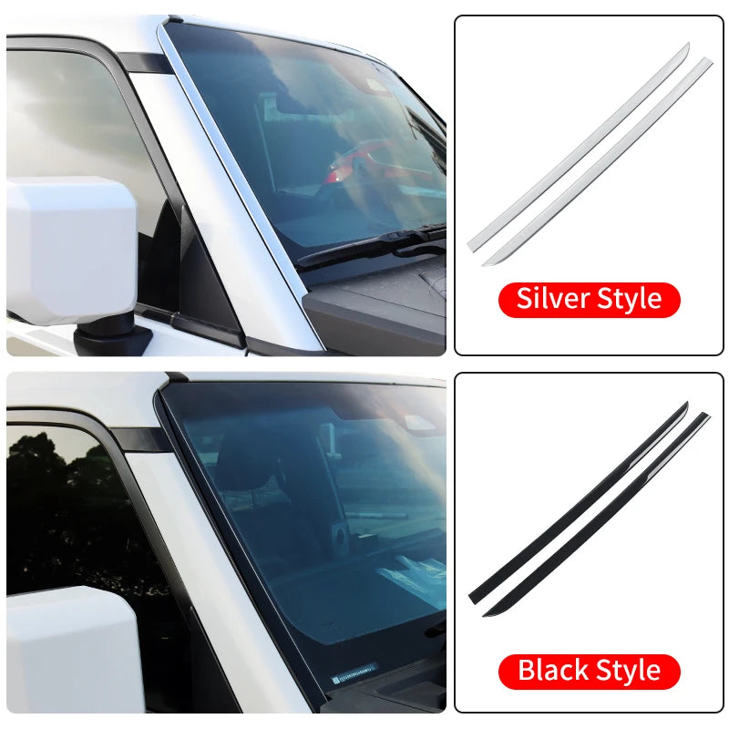 Front windscreen Car Window Chrome strip For Toyota Land Cruiser 250 Prado Lc250 2024 2025 1958 FJ250