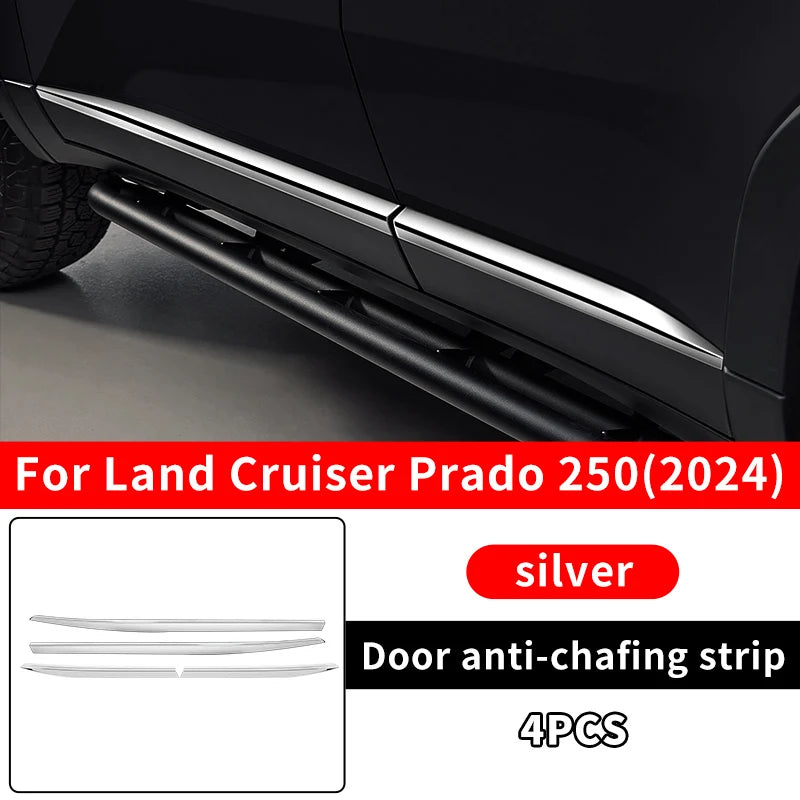 Door Waist Line Chrome Decoration Strip For Toyota Land Cruiser 250 2024 1958 Prado LC250