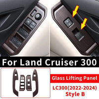 Thumbnail for For 2021-2024 Toyota Land Cruiser 300  High Configuration Peach Wood Texture Interior Accessories LC300 Upgraded Modification