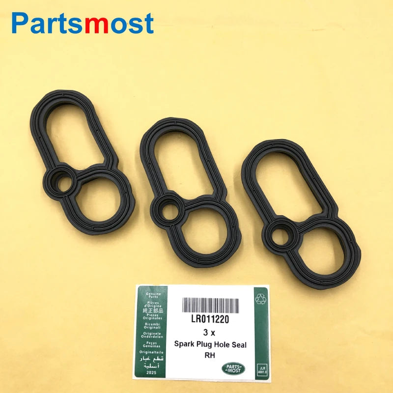 3.0L VALVE COVER GASKET LR089050 LR041869 SPARK PLUG SEAL LR011220 LR014345 FOR RANGE ROVER RR SPORT 14- LR4 NEW DISCOVERY VELAR