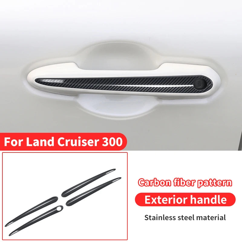 Chrome Door Handle For Toyota Land Cruiser 300 2021-2024