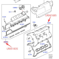 Thumbnail for 3.0L V6 PETROL ENGINE VALVE COVER FOR LAND ROVER LR4 RANGE ROVER 2013- RR SPORT 14- NEW DISCOVERY VELAR JAGUAR LR041685 LR051835