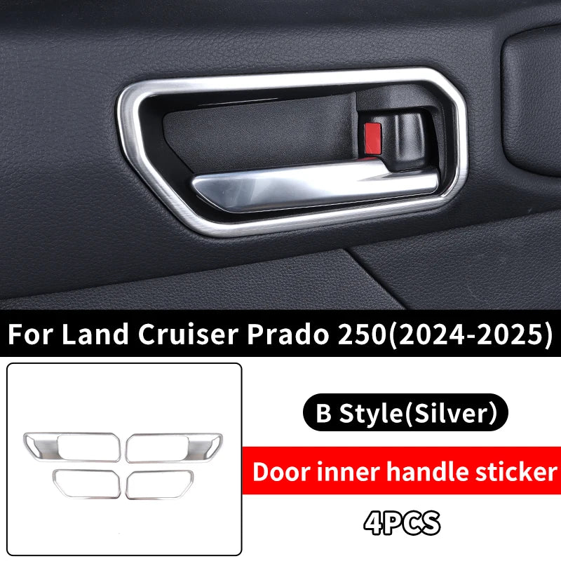 Car Door Handle Inner bowl Decoration For Toyota Land Cruiser 250 2024 2025 Prado