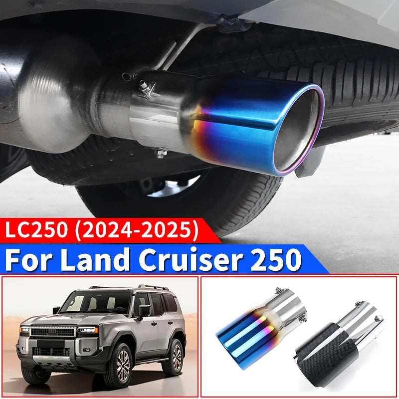 Stainless Steel Exhaust tips For Toyota Land Cruiser 250 Prado Lc250 2024 2025