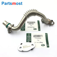 Thumbnail for 3.0 V6 Modified Turbo Oil Return Pipe LR087351 or Blanking Plug LR044555 for Range Rover RR Sport Velar Discovery 4 Jaguar XF XJ