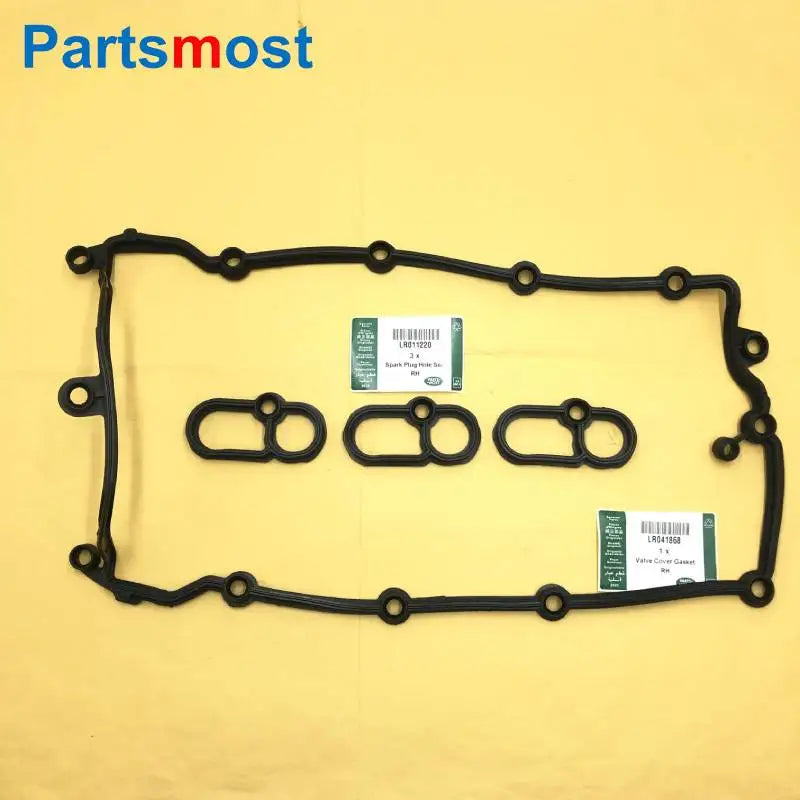 3.0L VALVE COVER GASKET LR089050 LR041869 SPARK PLUG SEAL LR011220 LR014345 FOR RANGE ROVER RR SPORT 14- LR4 NEW DISCOVERY VELAR