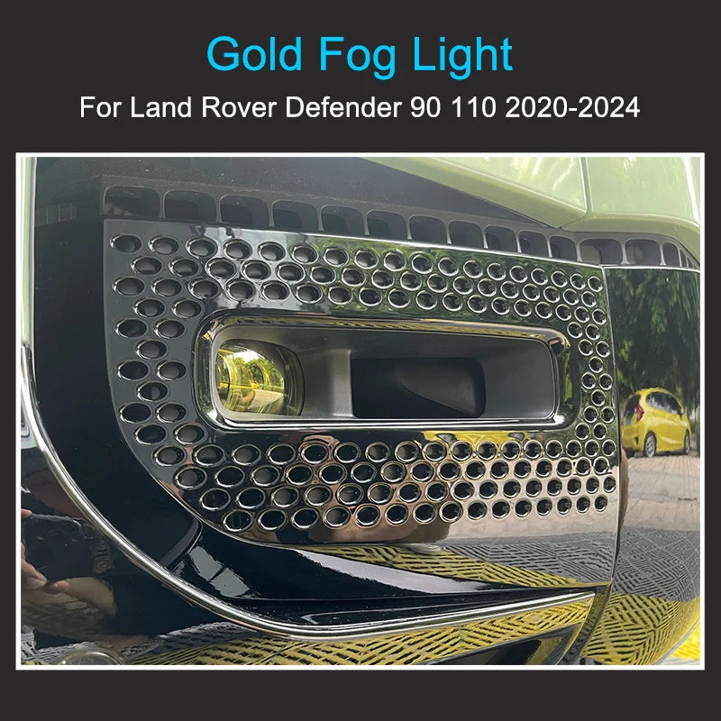 Gold LED Fog Light for Land Rover Defender 90/110/130 (2020-2024)