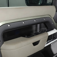Thumbnail for Stainless Steel Black Car Interior Door Decorative Panel Sticker For Land Rover Defender 110 2020-2025