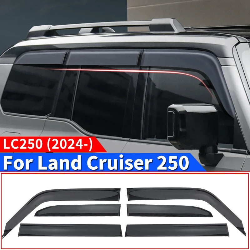 Side window deflector,rain guard visor For Toyota Land Cruiser 250 Prado Lc250 2024