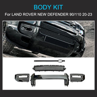 Thumbnail for Body Kits for Land Rover Defender 110 2020-2024 High Quality Bumper Fog Light Case Grille modification Gloss Black Kit