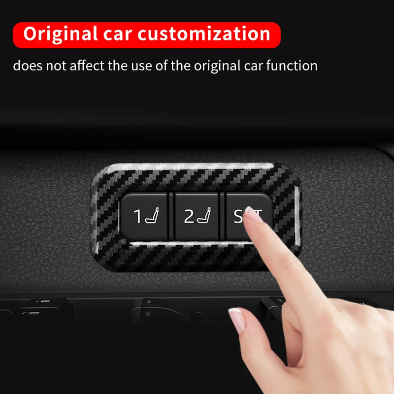 Memory Seat Button Decoration Cover For Toyota Land Cruiser 250 2024 1958 Prado