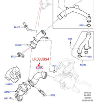 Thumbnail for 3.0L V6 5.0L V8 PETROL WATER OUTLET TUBE THERMOSTAT TO WATER PUMP HOSE FOR DISCOVERY 4 RANGE ROVER SPORT VELAR LR010794 LR033994