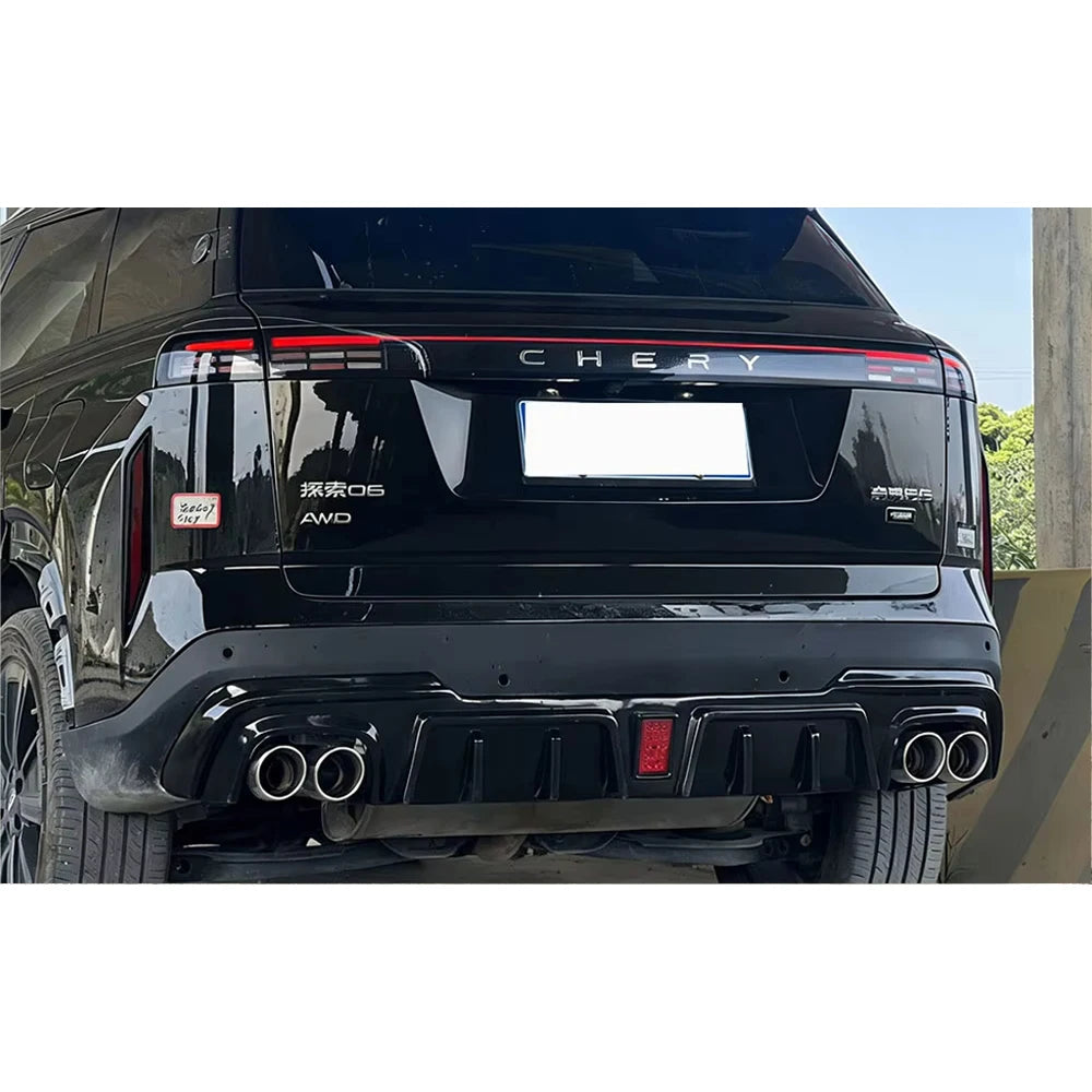 Rear Bumper Lip Diffuser Spoiler Body Kit For JAECOO J7 2022-25