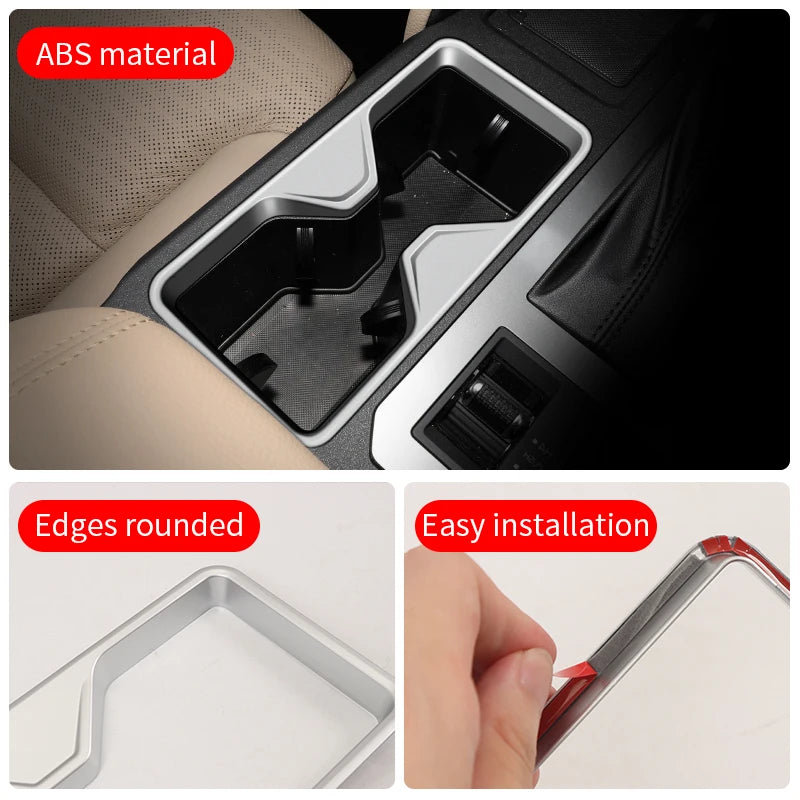 Center Console Water cup Decoration Cover For Toyota Land Cruiser 250 2024 1958 Prado LC250