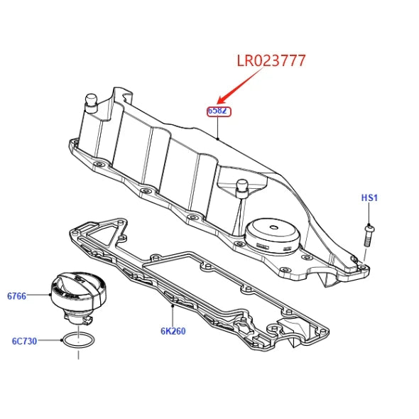 PCV VALVE SERVICE KIT OF VALVE COVER LR023777 REPAIR KIT FOR 3.2L PETROL LAND ROVER FREELANDER LR2 VOLVO XC60 XC70 XC90 S80 V70