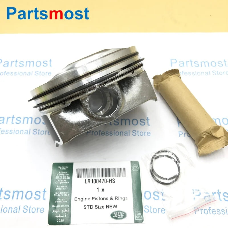 8X NEW MODEL 5.0T PETROL 508PS AJ133 SVR SC PISTONS & RINGS FOR LR100470 LAND ROVER LR4 RANGE ROVER SPORT JAGUAR XJ XF XK F-TYPE