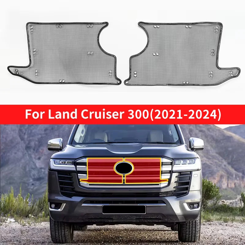 Front Grille wire mesh For Toyota Land Cruiser 300 GR GR-S Lc300 2021-2024