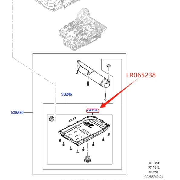 8 Speed Transmission Oil Pan For Land Rover Discovery 4 Range Rover Sport Jaguar BMW F06 10 30 X3 24118612901 JDE26442 LR065238