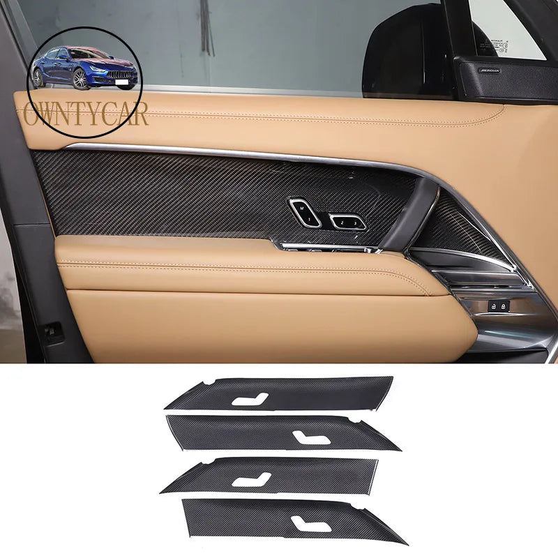 Range Rover Panel Real Carbon Fiber Car Inner Door Panel Cover For Land Rover Range Rove ...