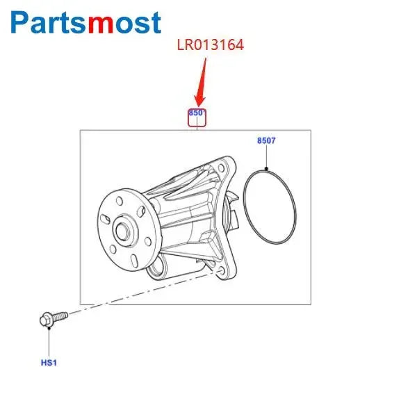 3.0L Diesel Engine Water Pump With Seal For Land Rover Discovery LR4 Range Rover RR Sport Jaguar XF XJ DP734 C2C37771 LR013164