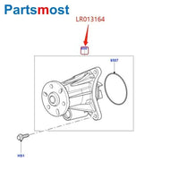 Thumbnail for 3.0L Diesel Engine Water Pump With Seal For Land Rover Discovery LR4 Range Rover RR Sport Jaguar XF XJ DP734 C2C37771 LR013164