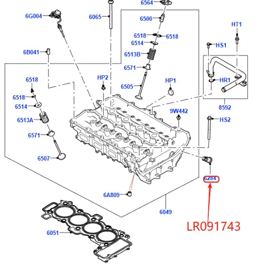 PETROL TIMING CHAIN GUIDE TENSIONER KIT FOR 2.0T DISCOVERY SPORT EVOQUE VELAR LR091740 742 743 744 745 746 747 LR073760 LR093825