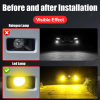 Thumbnail for Two-Color Gold Front Fog Lamp For Toyota Land Cruiser 250 2024 2025 Prado LC250