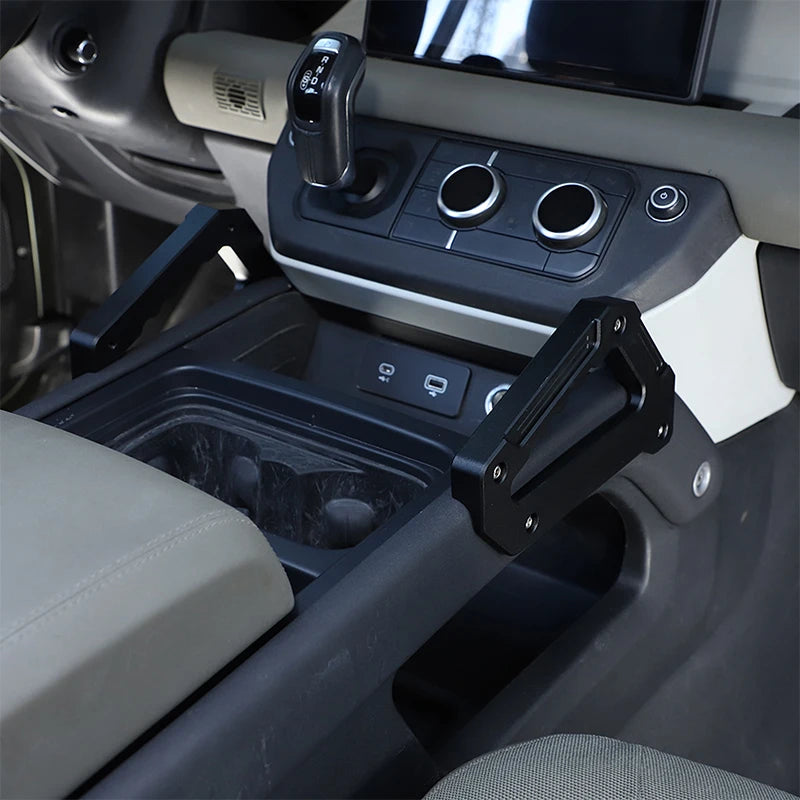 Aluminum alloy Car Center Console Sides Armrest handle For Land Rover Defender 90 110 130 2020-2024