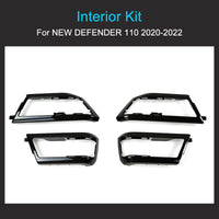 Thumbnail for Full Gloss Black replacement Interior Kit for Land Rover Defender 110 2020