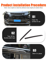 Thumbnail for Carbon Fiber/Black Car-styling Air intake grille Strips Trim For Land Rover Range Rover Sport L461 2023 2024