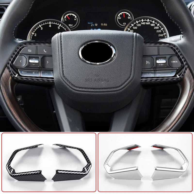 Steering wheel inserts For Toyota Land Cruiser 300 2021-2024