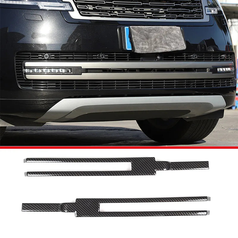 Front foglight Carbon style insert for Rover Range Rover Vogue L460 2023 2024